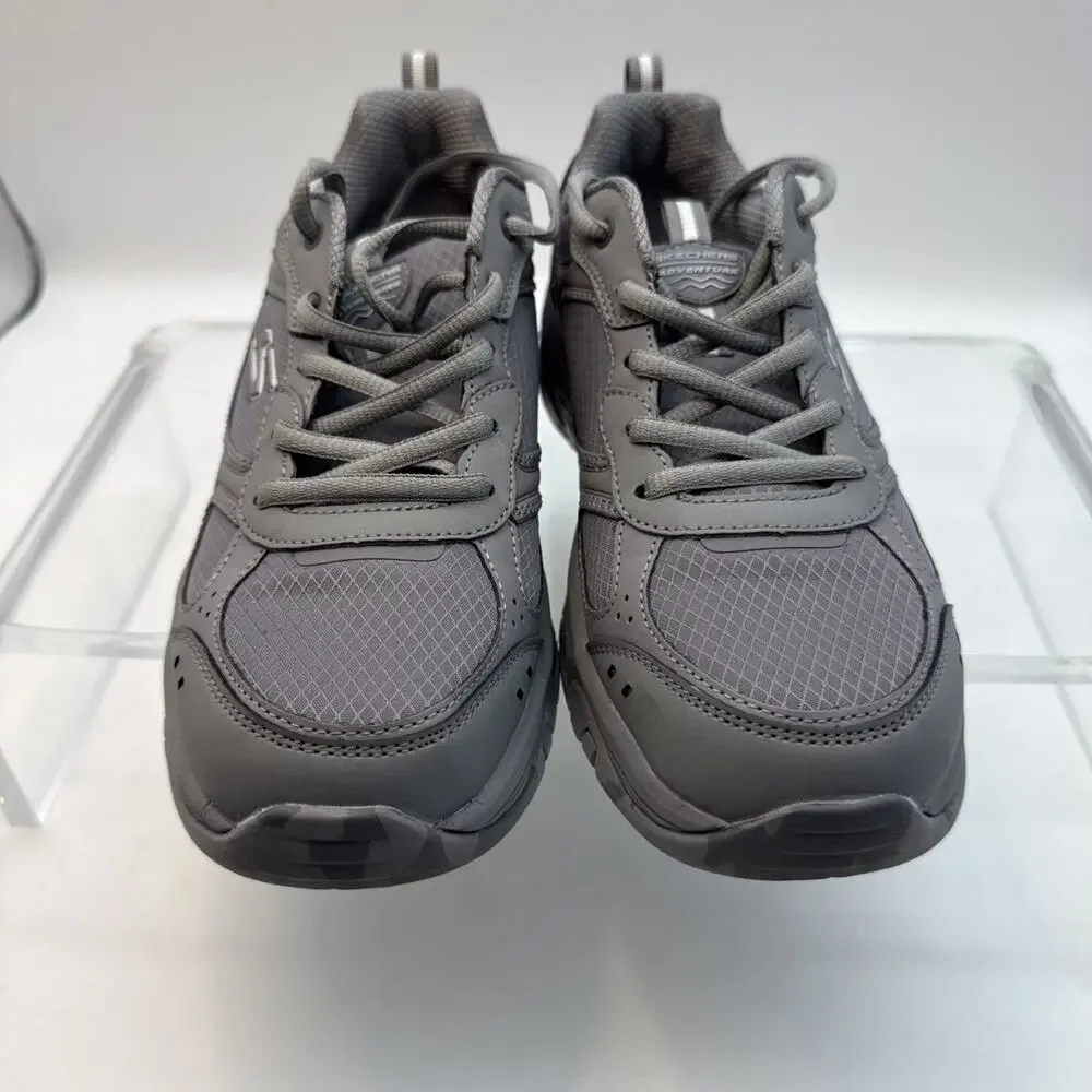 Skechers Trego Reeds Mill Road Shoes Women 9.5Grey Trail Running Sneakers 180118